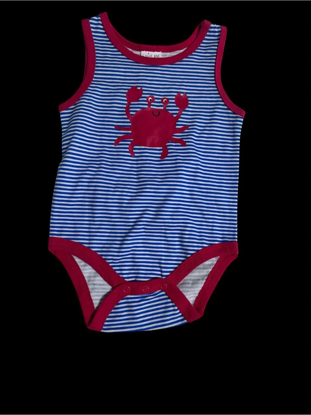Children's Blue & Red Crab Tank Top and Shorts Set